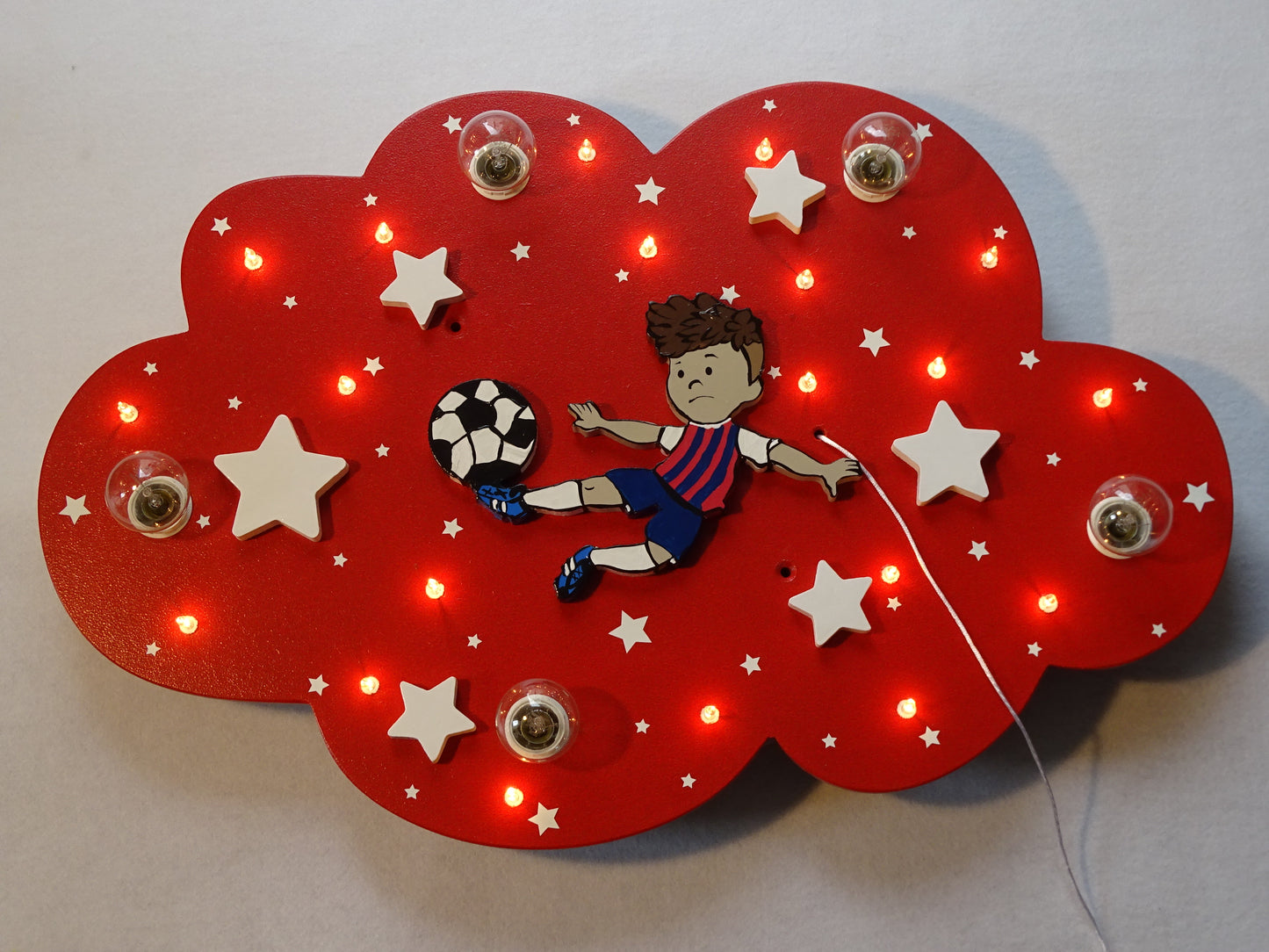 LED Deckenleuchte "FUSSBALL" Trikotfarbe nach Wunsch!
