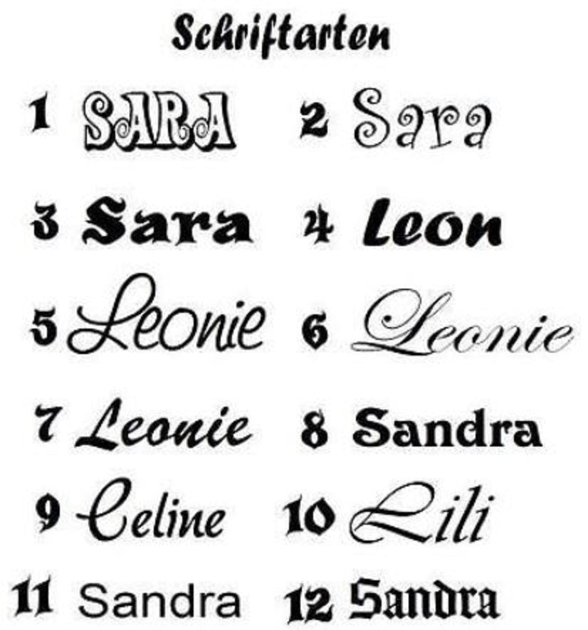 Name oder Schriftzug aufbringen - reversibel!