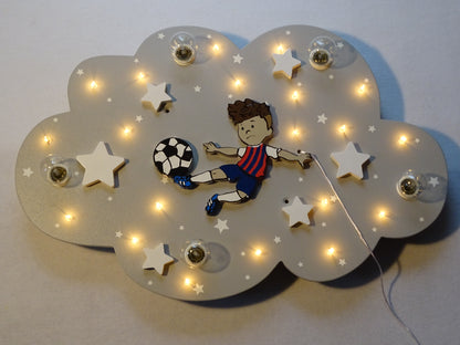 LED ceiling light “FOOTBALL” jersey color as desired!