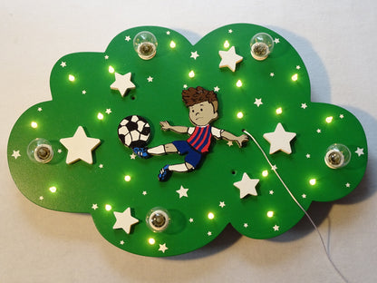 LED ceiling light “FOOTBALL” jersey color as desired!