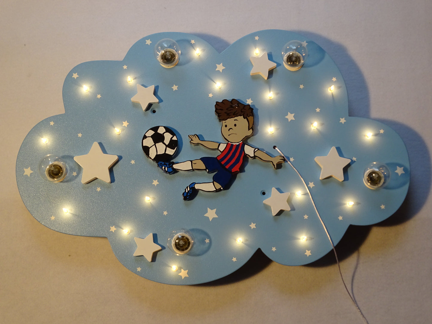 LED ceiling light “FOOTBALL” jersey color as desired!