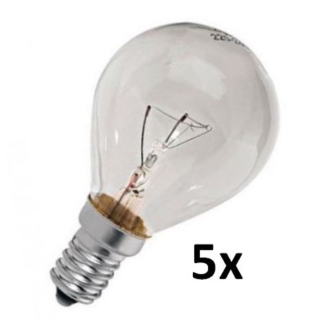 Glühlampe 25W - Set beinhaltet 5 Stück - Energieklasse E