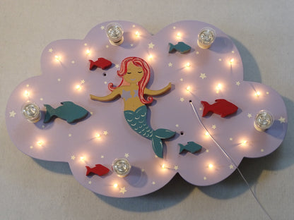 LED ceiling light "MERLE MERMAID"